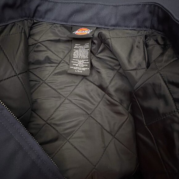 DICKIES Industrial Insulated Color Block Quilted Jacket Navy Men’s M LJ605 NWT - Picture 8 of 12
